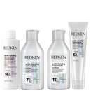 Redken Acidic Bonding Concentrate Pre-Treatment 190ml, Shampoo and Conditioner 300ml, and Leave-in Treatment 150ml Bundle