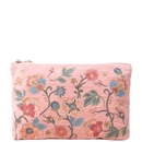 Elizabeth Scarlett Botanical Garden Pale Pink Velvet Everyday Pouch