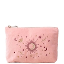 Elizabeth Scarlett Boho Mysticism Pale Pink Velvet Mini Pouch