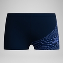 Short de bain Aquashort Garçon Medley Logo bleu marine/bleu - 9-10