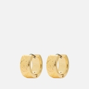 Tory Burch Women's Miller Stud T Monogram Small Hoop - Gold T Monogram Tory Burch Women's Miller Stud T Monogram Small Hoop - Gold T Monogram