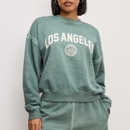 Good American Los Angeles Cotton-Blend Fleece Sweatshirt - L Good American Los Angeles Cotton-Blend Fleece Sweatshirt - L