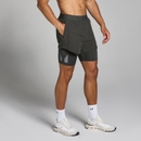 MP Men's Tempo 2 in 1 Shorts - Night Grey - XS