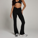MP Women's Tempo Ruched Front Flared Leggings - Black - XS