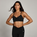 MP Women's Tempo Ruched Front Sports Bra - Black - XS MP Women's Tempo Ruched Front Sports Bra - Black - XS