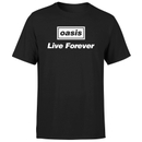 Oasis Live Forever Logo Unisex T-Shirt - Black