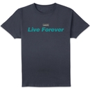 Oasis Live Forever Unisex T-Shirt - Navy Oasis Live Forever Unisex T-Shirt - Navy