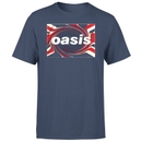 Oasis Union Jack Unisex T-Shirt - Navy