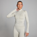 MP Women's Shape Seamless Zip Through Jacket - Ash - XS MP Women's Shape Seamless Zip Through Jacket - Ash - XS