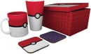 Pok&eacute;mon Pokeball Mug, 400ml Glass & 2 Coasters Collectable Gift Box