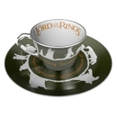 The Lord of The Rings Fellowship Collectors Plate & Mirror Mug Set
