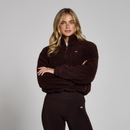 MP Women's Cropped Borg 1/4 Zip Fleece - Chocolate - XS
