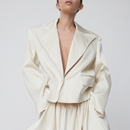 Stella Nova Cropped Satin Blazer - L/XL Stella Nova Cropped Satin Blazer - L/XL