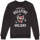 Stranger Things Hellfire Holiday Head Sweatshirt - Black