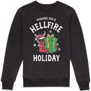 Stranger Things Hellfire Holiday Sweatshirt - Black