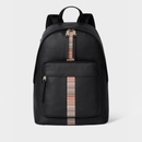 Paul Smith Signature Stripe Leather Backpack