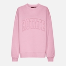 Rotate Sunday Heavy Crewneck Cotton-Jersey Sweatshirt - XS Rotate Sunday Heavy Crewneck Cotton-Jersey Sweatshirt - XS