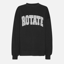 Rotate Sunday Heavy Crewneck Cotton-Jersey Sweatshirt - XS Rotate Sunday Heavy Crewneck Cotton-Jersey Sweatshirt - XS