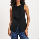 Nobody's Child Cotton-Blend Crepe Longline Waistcoat - UK 10 Nobody's Child Cotton-Blend Crepe Longline Waistcoat - UK 10