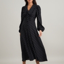 Nobody's Child Otillie Polka Dot Crepe Midi Dress - UK 8 Nobody's Child Otillie Polka Dot Crepe Midi Dress - UK 8