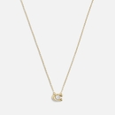 Coach C Gold-Tone Pendant Necklace Coach C Gold-Tone Pendant Necklace