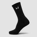 MP Unisex Crew Socks (1 Pack) - Black - UK 9-11 MP Unisex Crew Socks (1 Pack) - Black - UK 9-11