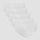 MP Women's Mid Rise Bikini Brief (5 Pack) - White - XS MP Women's Mid Rise Bikini Brief (5 Pack) - White - XS