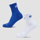 MP Move Club Running Ankle Socks (2 pack) - Cobalt - UK 12-14 MP Move Club Running Ankle Socks (2 pack) - Cobalt - UK 12-14