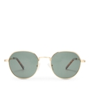 Le Specs Odyssey Gold-Tone Round-Frame Sunglasses