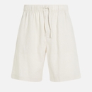Calvin Klein Linen-Blend Sleep Shorts - S Calvin Klein Linen-Blend Sleep Shorts - S