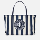 Lauren Ralph Lauren Emerie Herringbone Cotton Twill Extra Large Tote Bag Lauren Ralph Lauren Emerie Herringbone Cotton Twill Extra Large Tote Bag