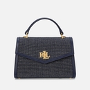 Lauren Ralph Lauren Farrah Canvas/Leather Small Satchel Lauren Ralph Lauren Farrah Canvas/Leather Small Satchel