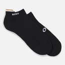 BOSS Bodywear Intarsia-Knit Cotton-Blend Logo Socks BOSS Bodywear Intarsia-Knit Cotton-Blend Logo Socks