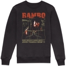 Rambo 3 No Mercy Sweatshirt - Black