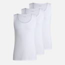 BOSS Bodywear 3-Pack Ribbed Cotton-Jersey Tank Tops - M BOSS Bodywear 3-Pack Ribbed Cotton-Jersey Tank Tops - M