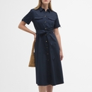 Barbour Ivy Cotton-Sateen Midi Dress - UK 8 Barbour Ivy Cotton-Sateen Midi Dress - UK 8
