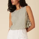 Nobody's Child Verity Striped Organic Cotton Top - UK 10 Nobody's Child Verity Striped Organic Cotton Top - UK 10
