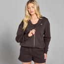 MP Women's Basics Zip Through Hoodie - Chocolate - XS
