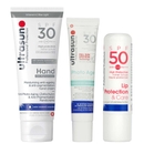 Ultrasun Bundles Trio: Photo Age Control Fluid 40ml, Hand Cream 75ml & Lip Protection 4.8g Ultrasun Bundles Trio: Photo Age Control Fluid 40ml, Hand Cream 75ml & Lip Protection 4.8g
