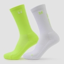 MP Move Club Running Socks (2 pack) - Yellow - UK 2-5