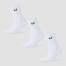 MP Running Socks (3 pack) - White - UK 2-5