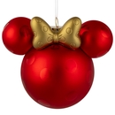 Hallmark Minnie Mouse Ears Icon Glass Ornament Hallmark Minnie Mouse Ears Icon Glass Ornament