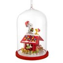 Hallmark Mixed Figural Signature Snoopy in Glass Cloche Tree Ornament Hallmark Mixed Figural Signature Snoopy in Glass Cloche Tree Ornament