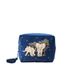 Elizabeth Scarlett Baby Elephant Conservation Navy Velvet Wash Bag Elizabeth Scarlett Baby Elephant Conservation Navy Velvet Wash Bag