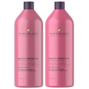 Pureology Duo: Smooth Perfection Shampoo and Conditioner 1000ml For Frizz Prone, Colour Treated Hair