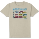 DC Comics Justice League The Trinity Visual History Unisex T-Shirt - Cream DC Comics Justice League The Trinity Visual History Unisex T-Shirt - Cream