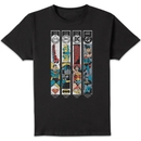 DC Comics Justice League Timeline Unisex T-Shirt - Black DC Comics Justice League Timeline Unisex T-Shirt - Black