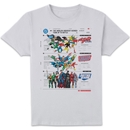 DC Comics Justice League Through The Ages Unisex T-Shirt - White DC Comics Justice League Through The Ages Unisex T-Shirt - White