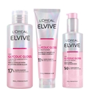 L'Oréal Paris Elvive Glycolic Gloss 3 Step Routine L'Oréal Paris Elvive Glycolic Gloss 3 Step Routine