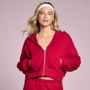 MP Women's Lifestyle Zip Through Hoodie - Rose Red - XS